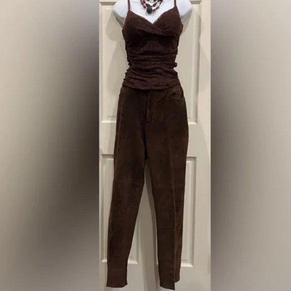 Vintage Jones NY Brown Jeans. Resembles “Suede” Cloth size 10 - Picture 13 of 14